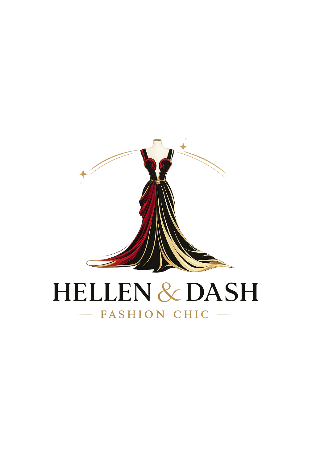Logotipo original de Hellen & Dash Fashion Chic